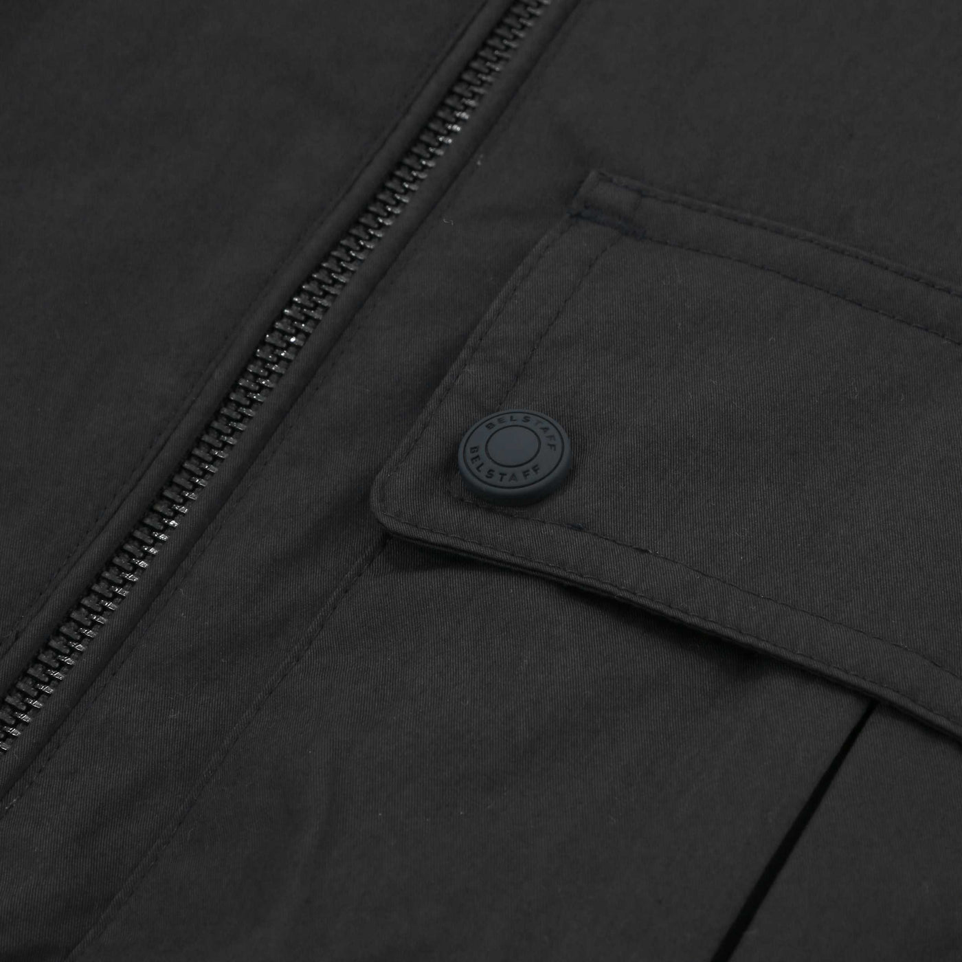 Belstaff Drome Overshirt in Black Pocket