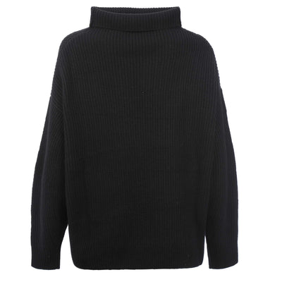 Belstaff Eden Mock Neck Jumper Ladies Knitwear in Black Back