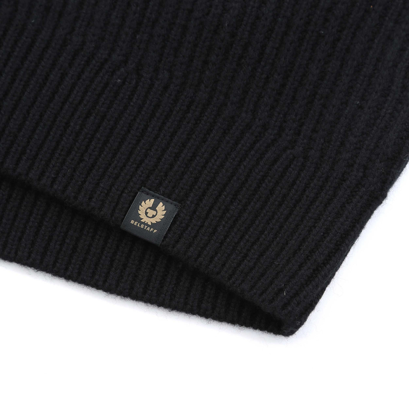 Belstaff Eden Mock Neck Jumper Ladies Knitwear in Black Logo