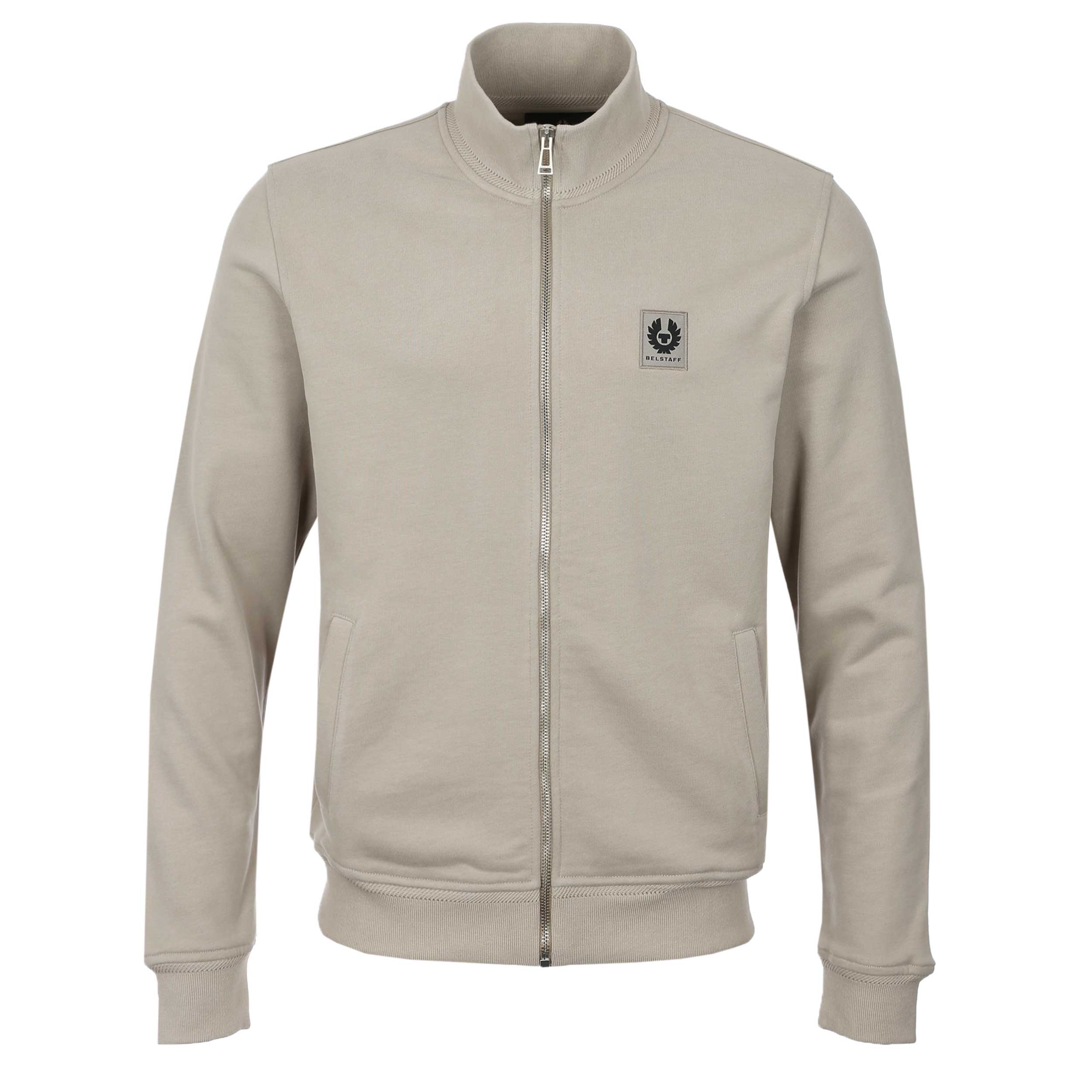 Belstaff Full Zip Sweat Top in Dark Sand