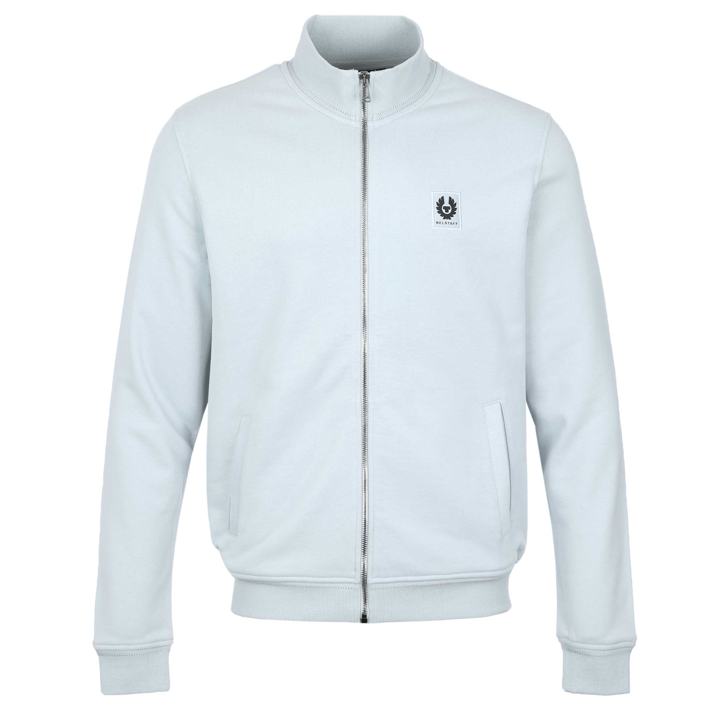 Belstaff Full Zip Sweat Top in Quarry Blue