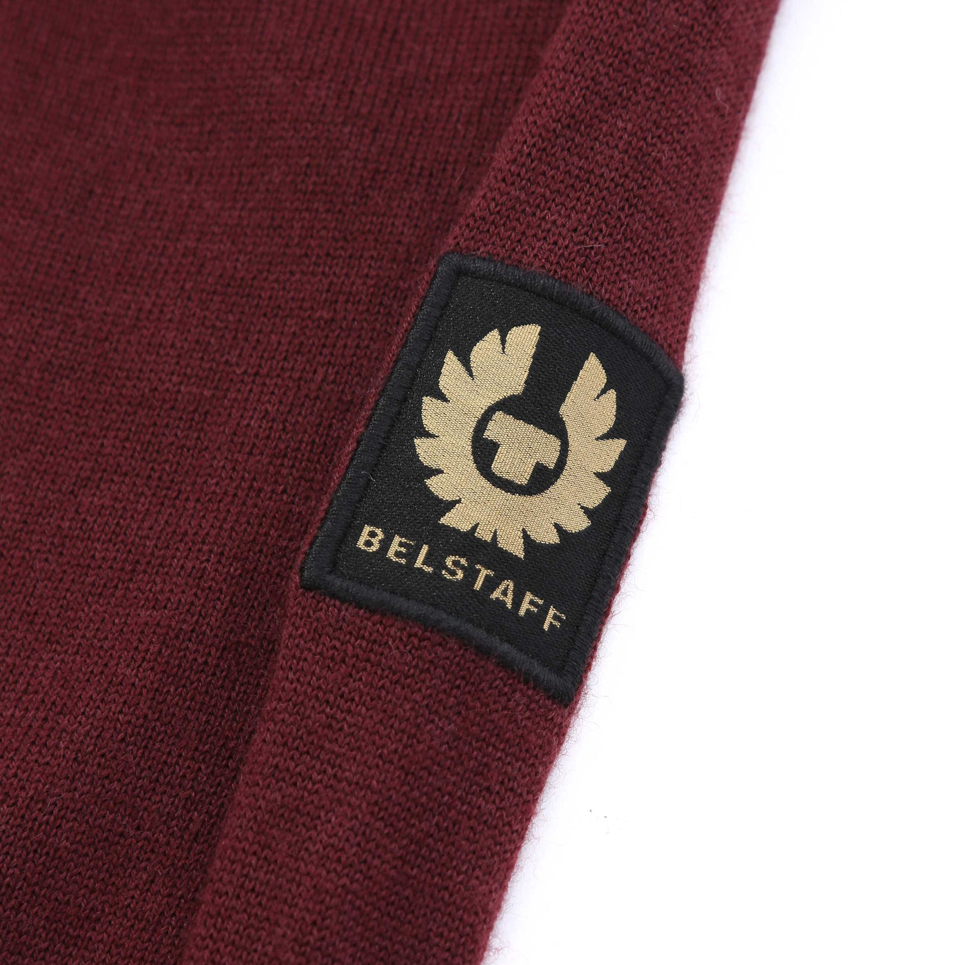 Belstaff Kelby Zip Cardigan in Redwood Logo