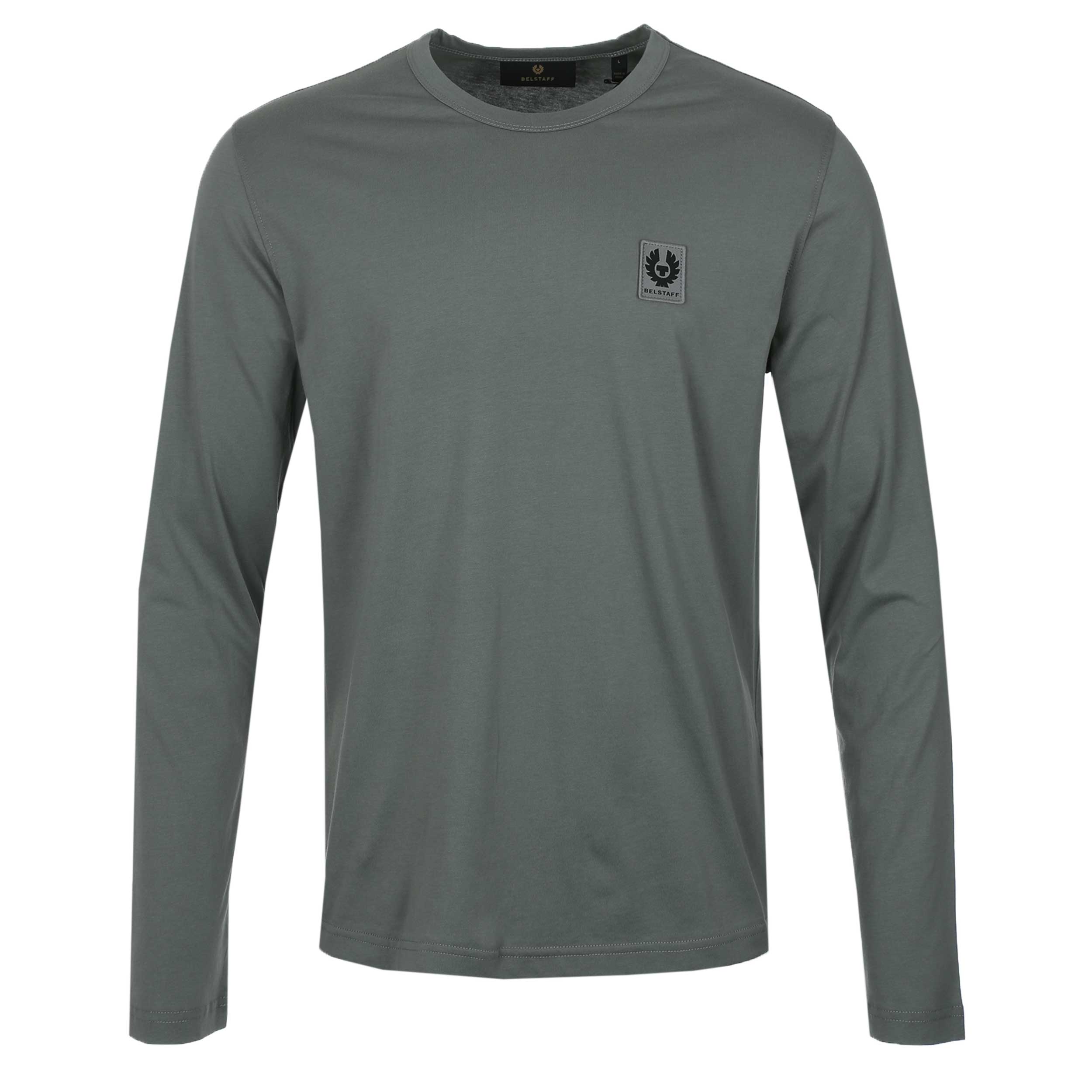 Belstaff Long Sleeve T Shirt in Atlantic Grey