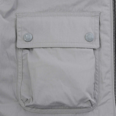Belstaff Outline Overshirt in Cloud Grey Pocket