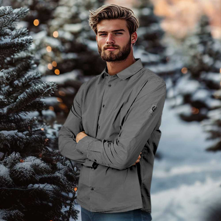 Belstaff Pipe Shirt in Gunmetal – Norton Barrie