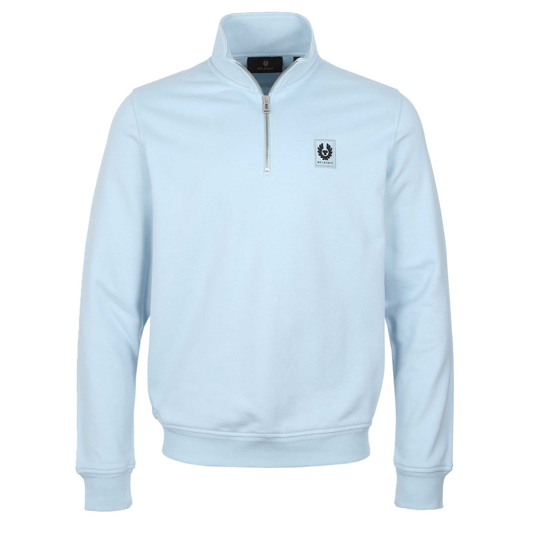 Belstaff Quarter Zip Sweat Top in Sky Blue Belstaff – Norton Barrie