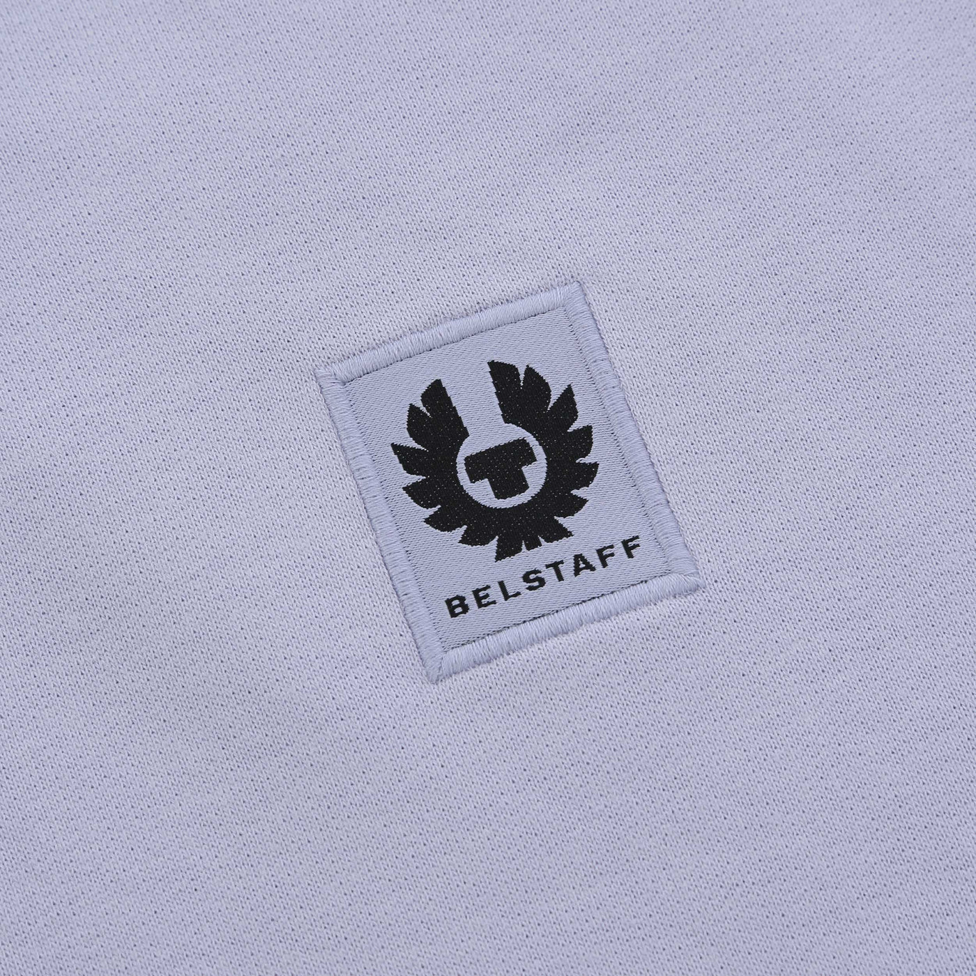 Belstaff Quarter Zip Sweat Top in Pale Heather Logo