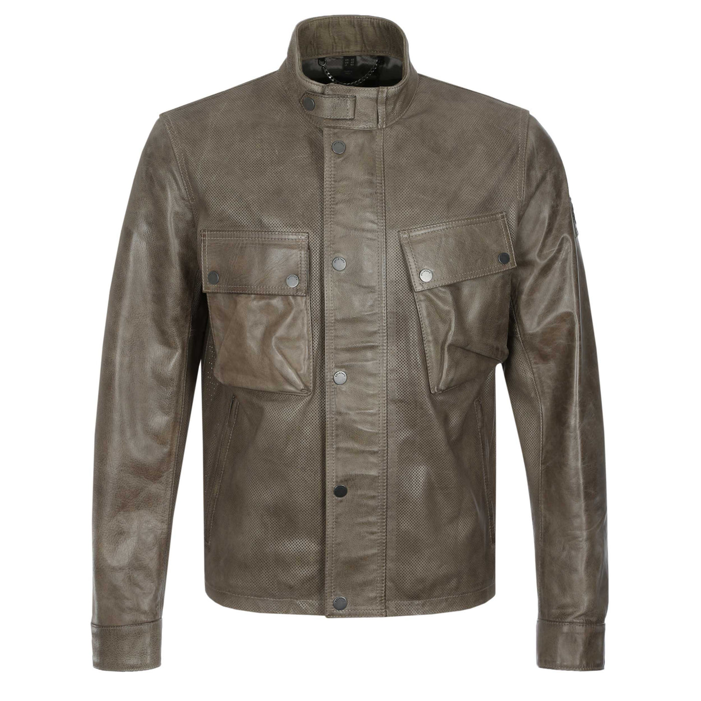 BELSTAFF LEATHER JACKET DARK SAND | ヤマダウェブコム