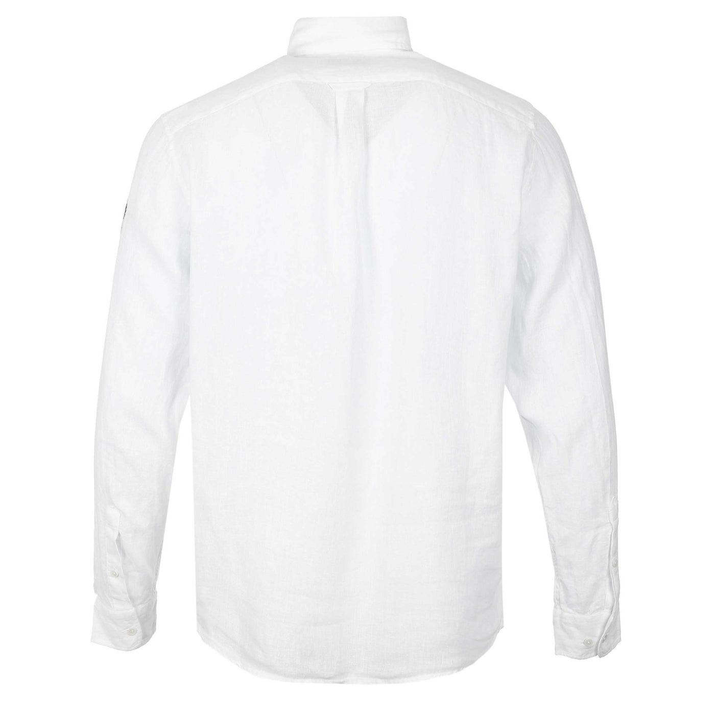 Belstaff Scale Linen Shirt in White Back
