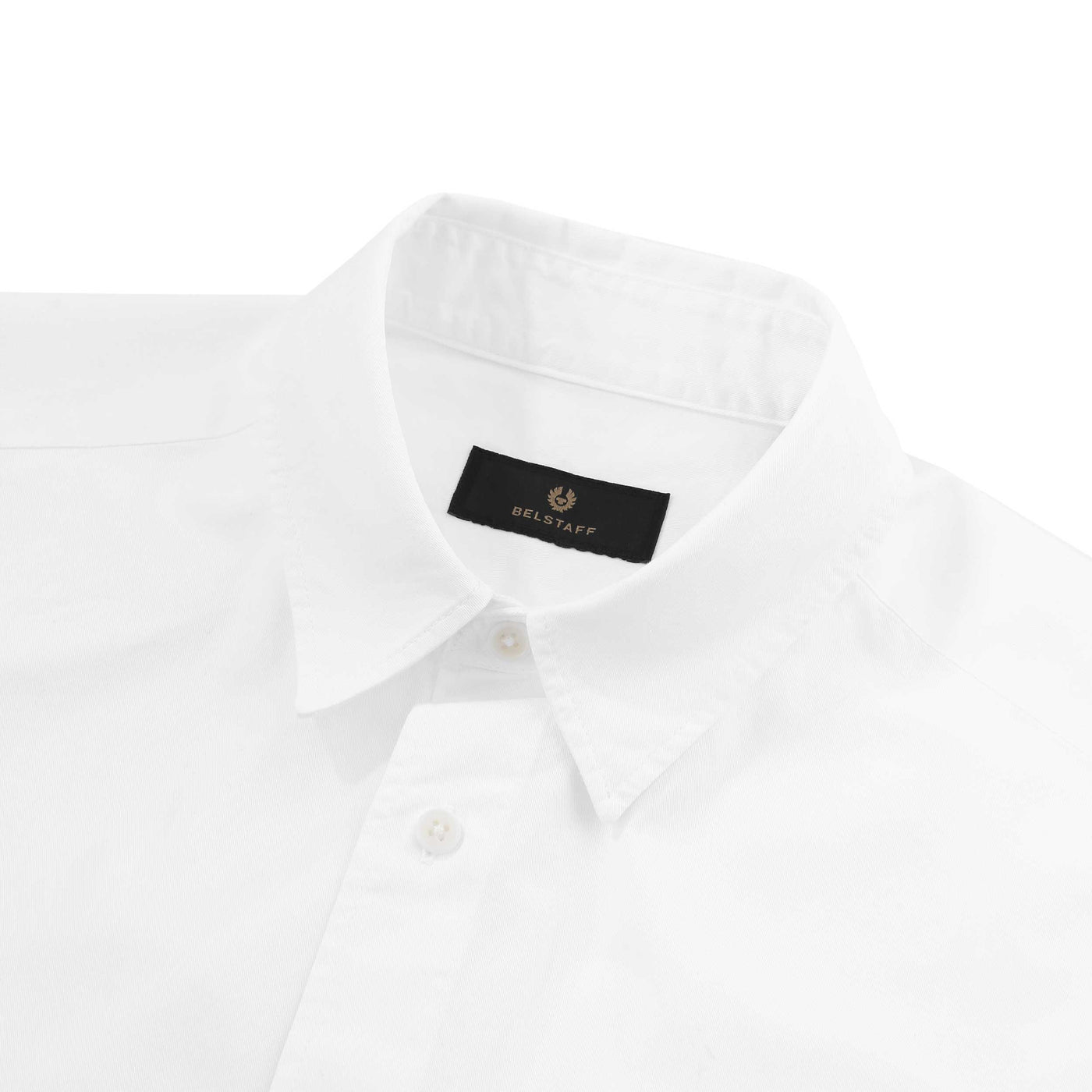 Belstaff Scale SS Shirt in White Collar