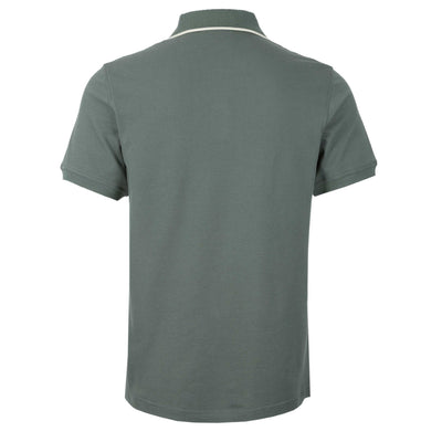 Belstaff Tipped Polo Shirt in Mineral Green Back