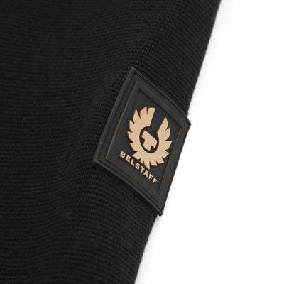 Belstaff Venture Full Zip Cardigan Knitwear in Black Logo