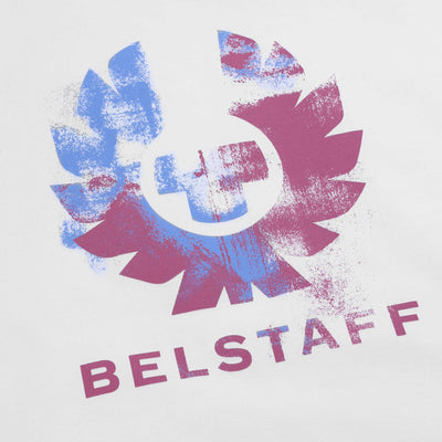 Belstaff Blur Phoenix Graphic T-Shirt in White Logo