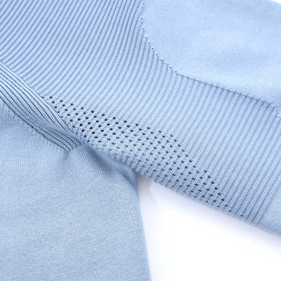 BOSS Perform X QZ Knitwear in Open Blue Detail