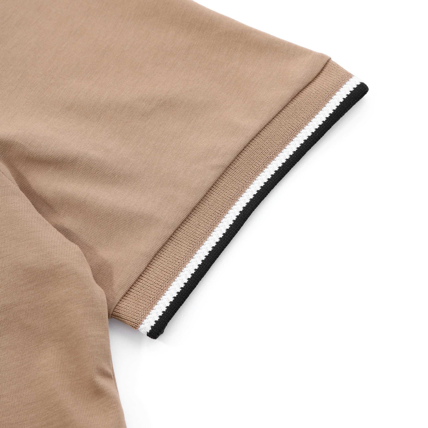 BOSS Thompson 04 T Shirt in Medium Beige Sleeve Detail