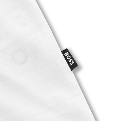 BOSS Thompson 04 T Shirt in White Tab Detail