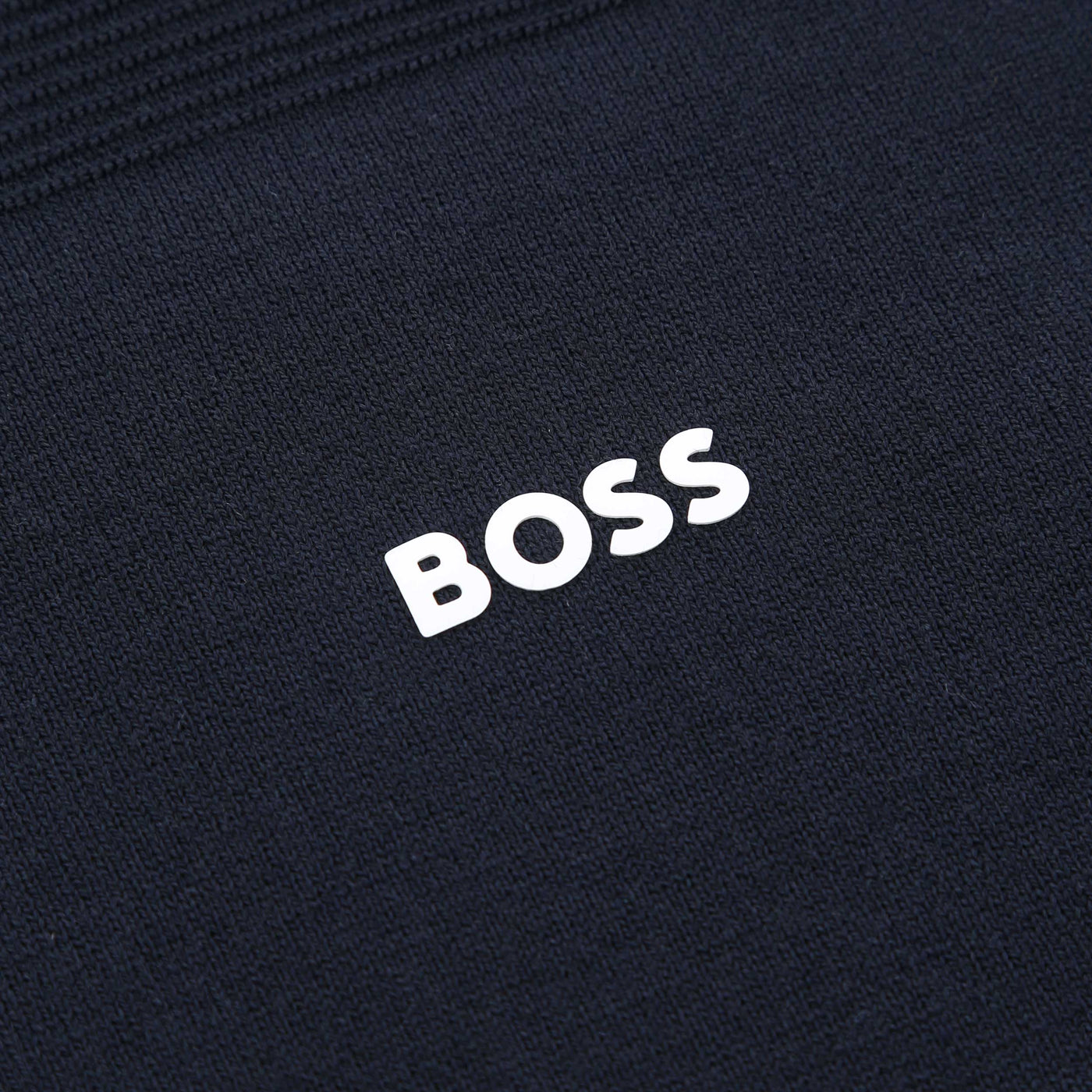 BOSS Momentum X QZ Knitwear in Dark Blue Logo