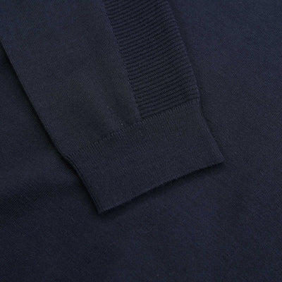BOSS Momentum X QZ Knitwear in Dark Blue Sleeve