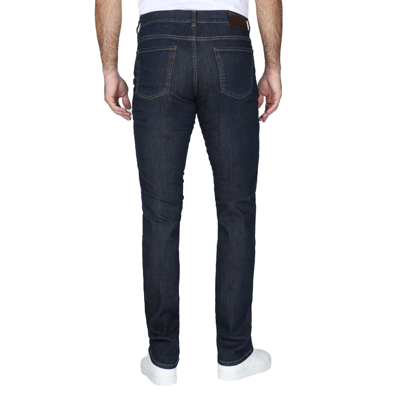 Canali Classic Jean in Dark Blue Denim Back