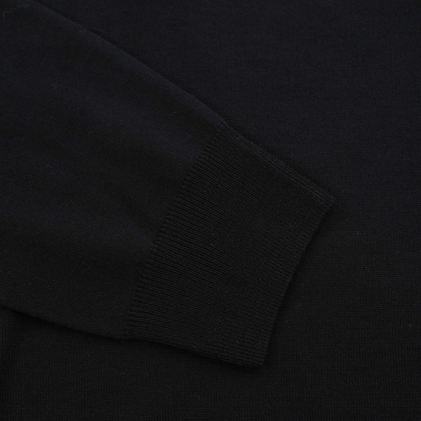 Canali 1/4 Zip Knitwear in Black Cuff