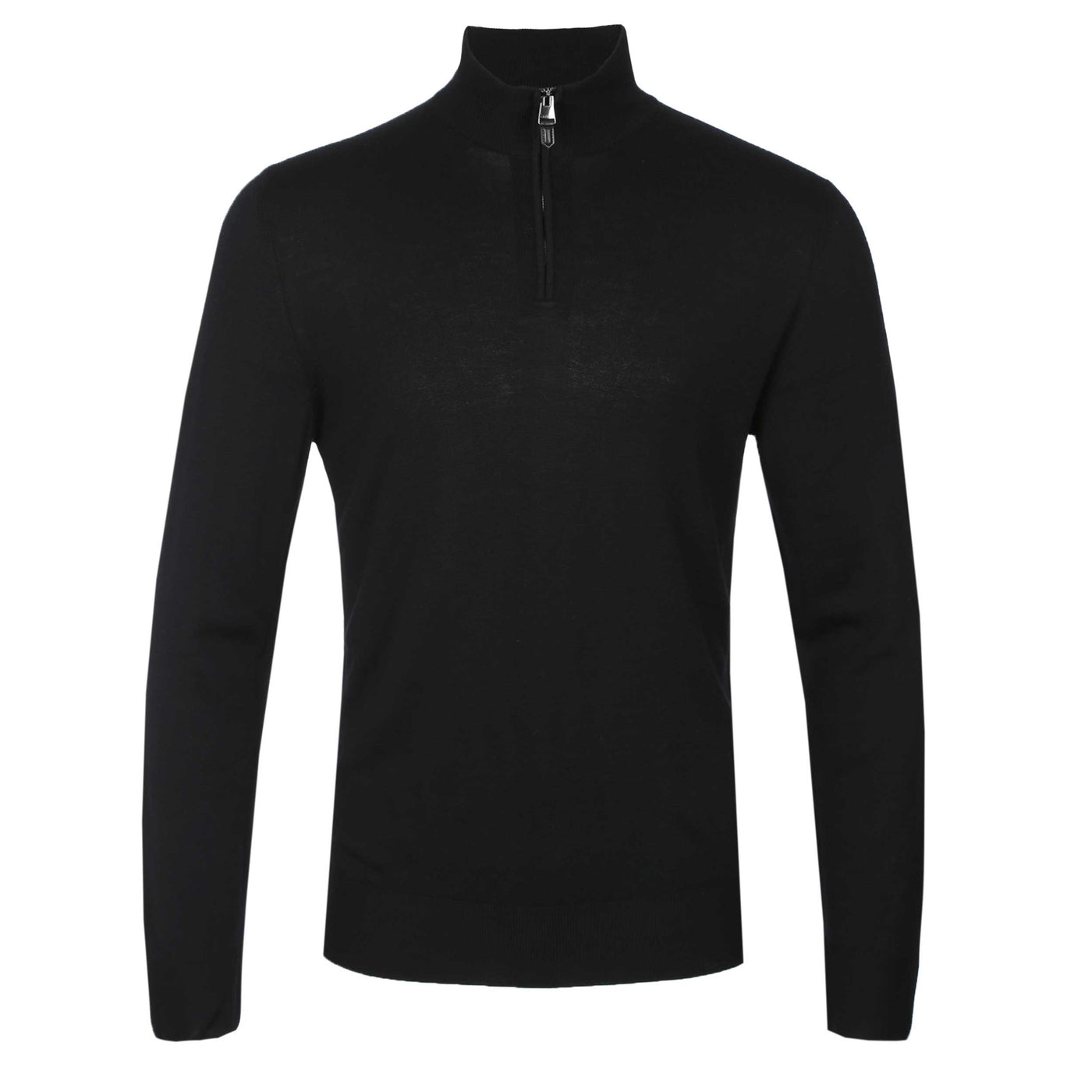 Canali 1/4 Zip Knitwear in Black