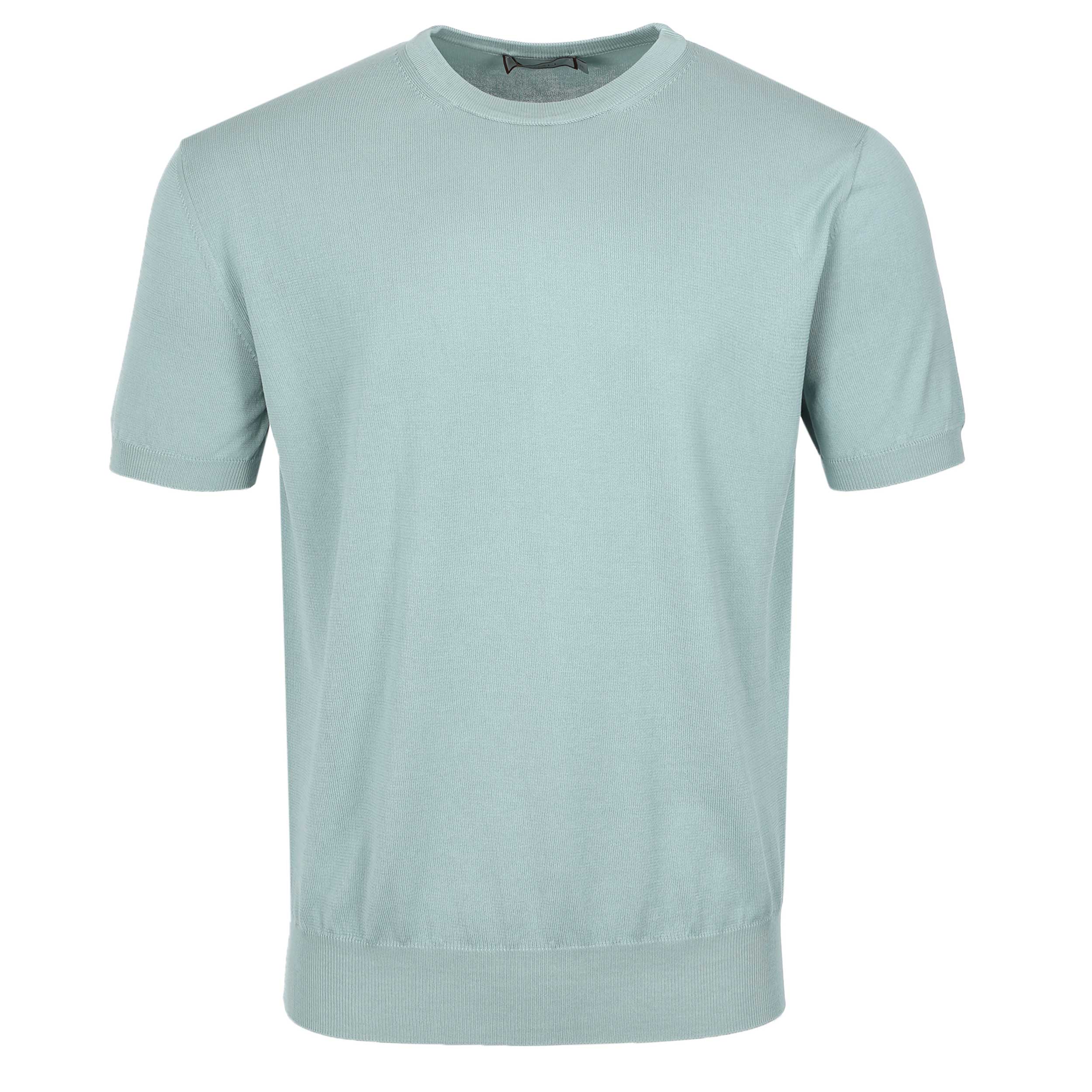 Canali Basic Knitted T Shirt in Mint
