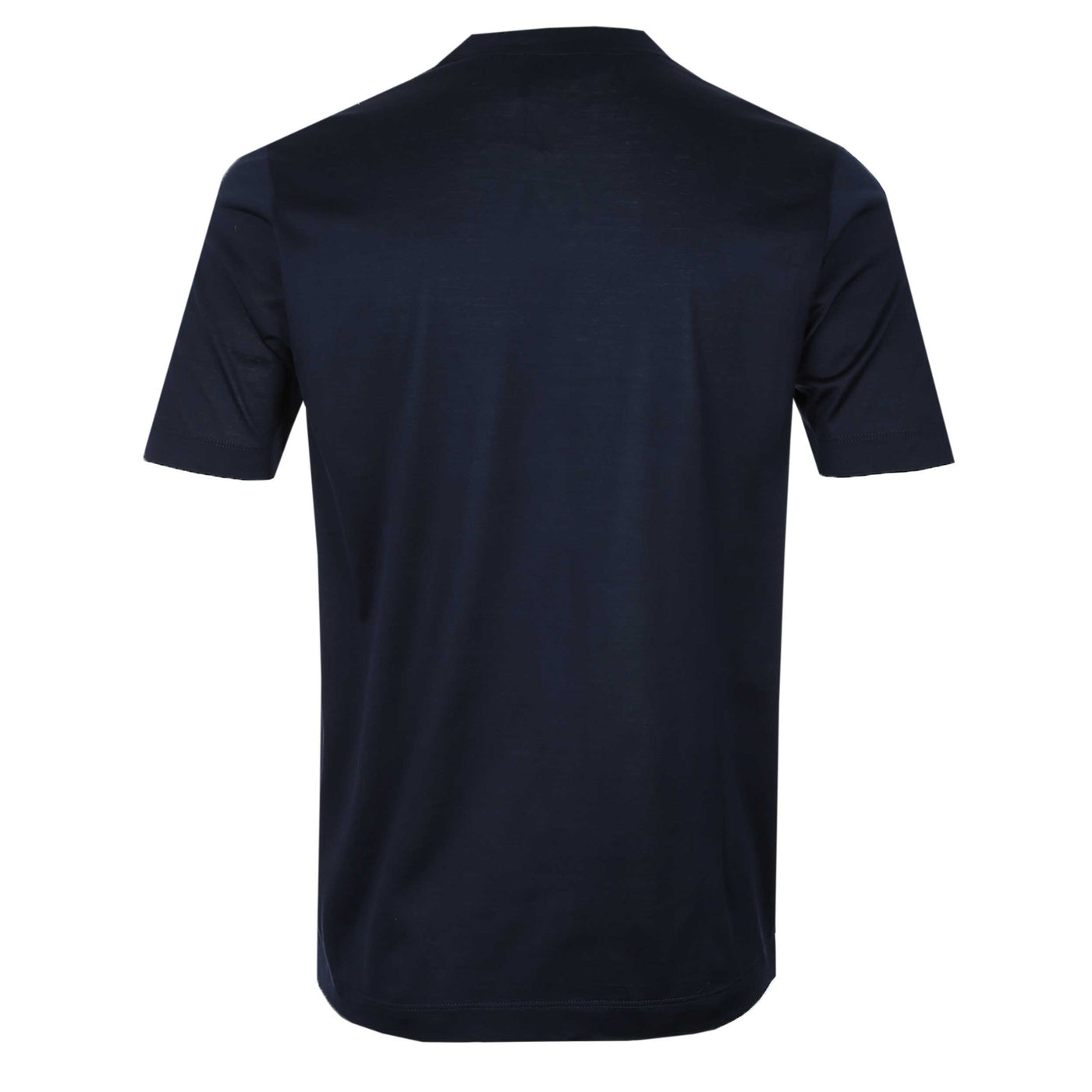 Canali Basic T Shirt in Navy Back
