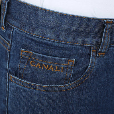 Canali Classic Jean in Navy Blue Denim Pocket