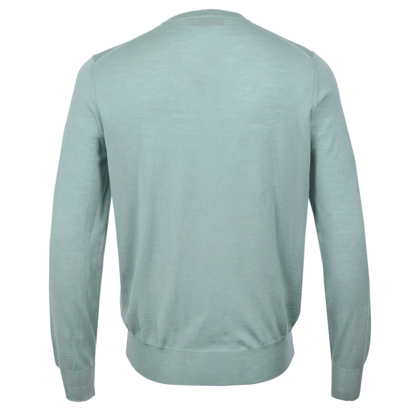Canali Crew Neck Knitwear in Mint Green Back