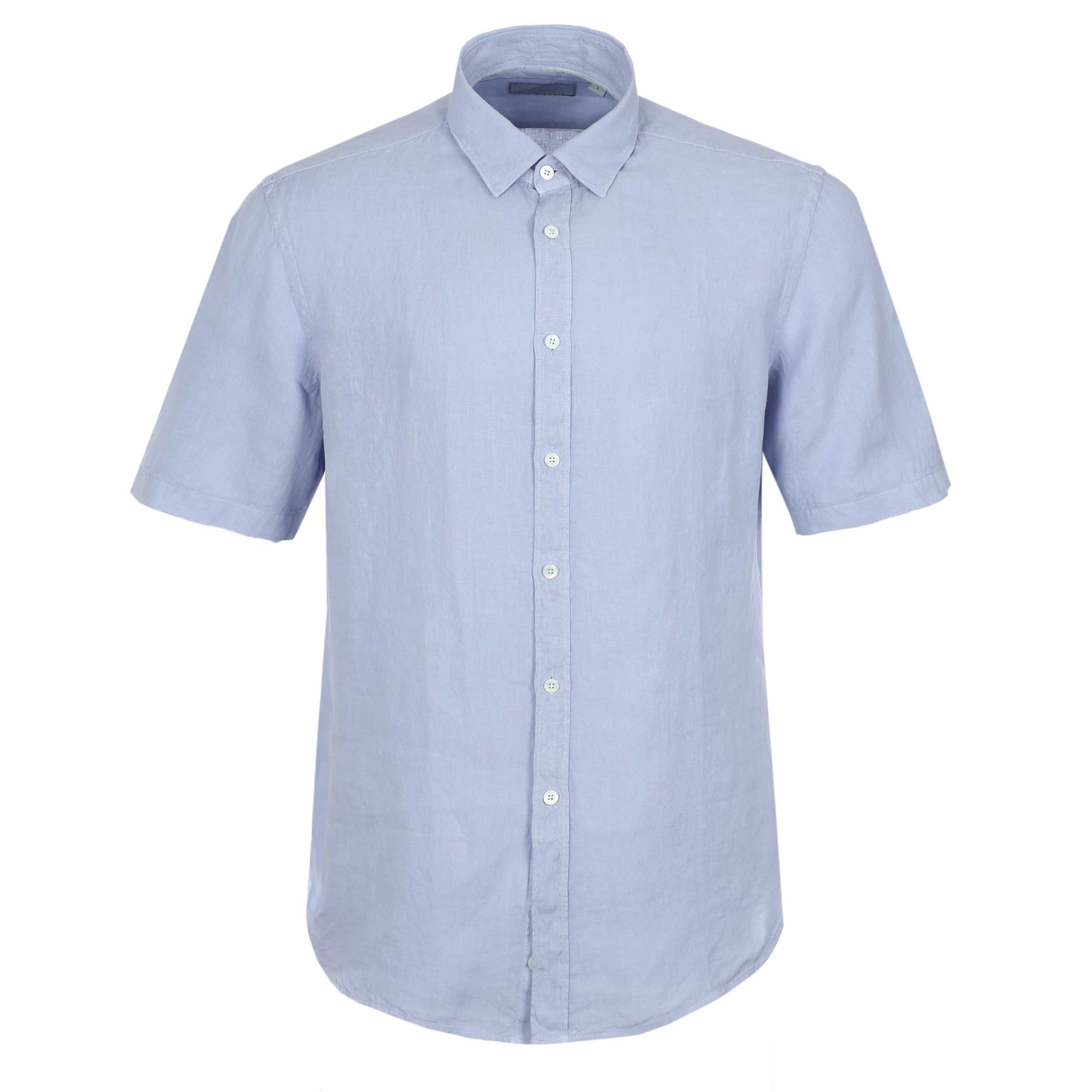 Canali Linen SS Shirt in Lilac