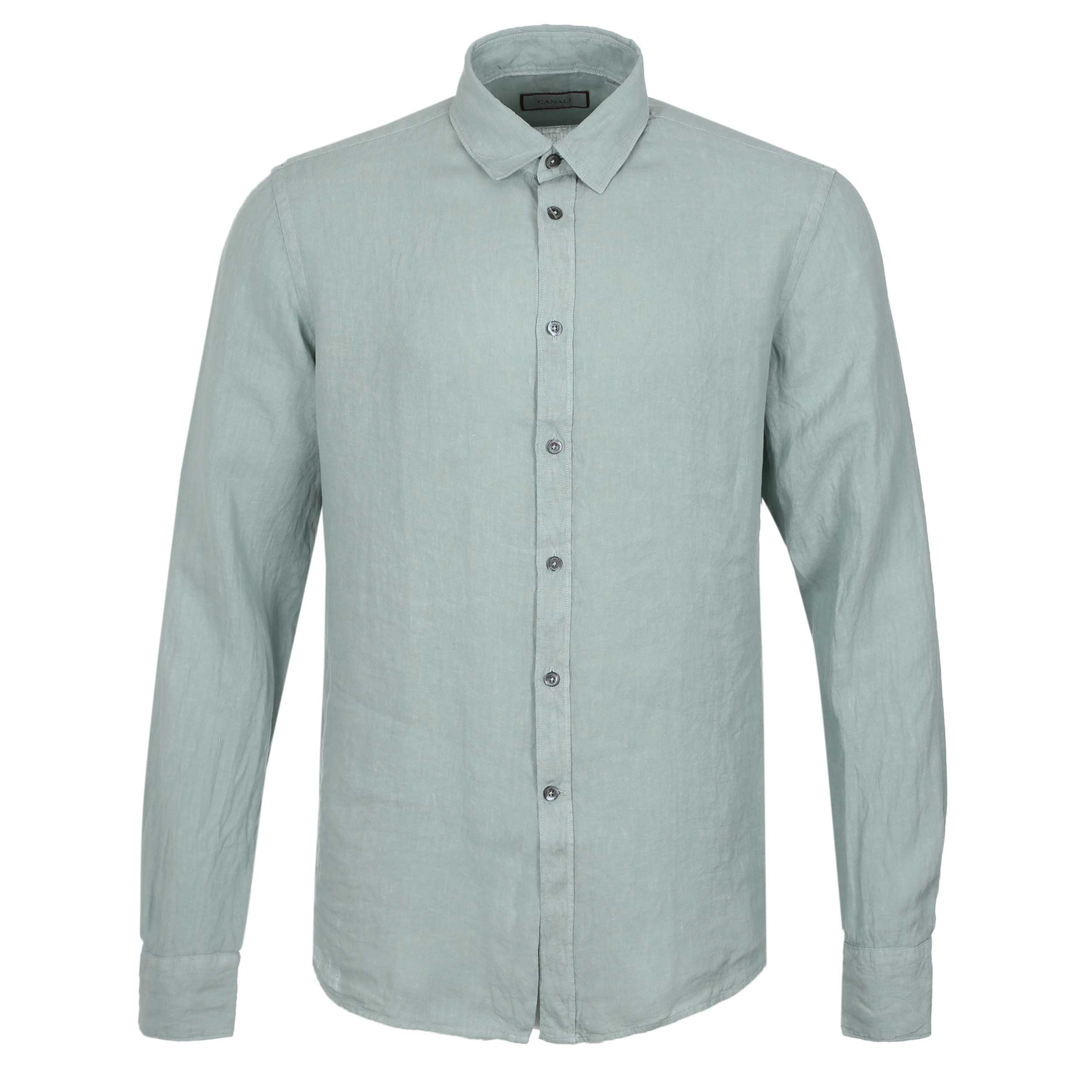 Canali Linen Shirt in Mint