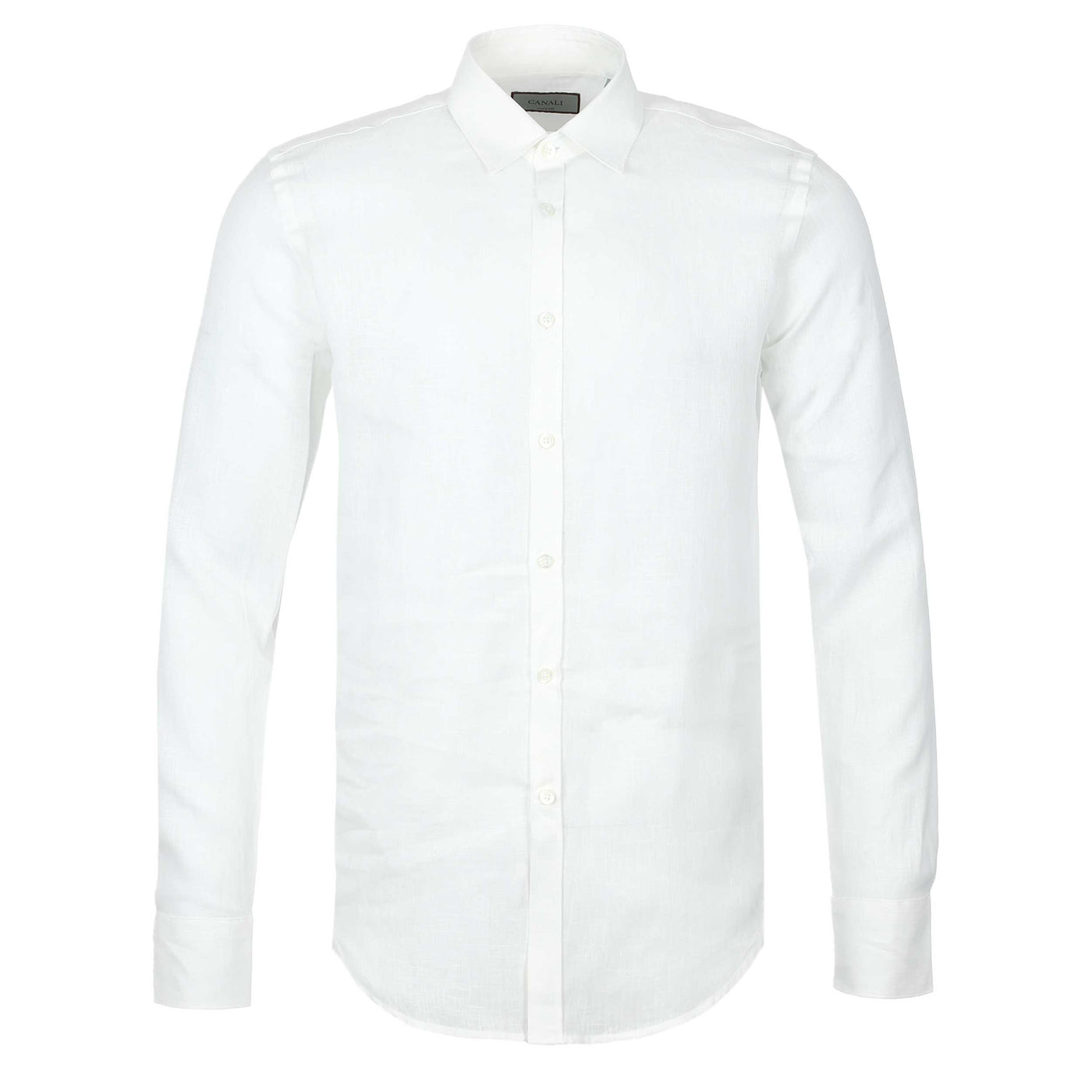 Canali Linen Shirt in White