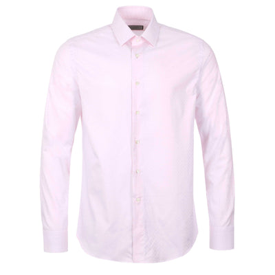 Canali Micro Check Shirt in Pink