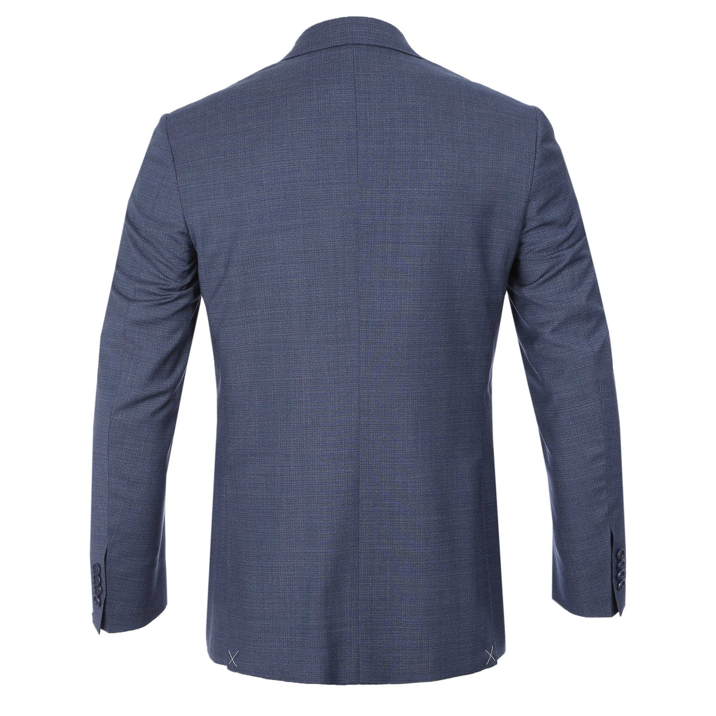 Canali Microweave Notch Lapel Suit in Airforce Blue Back