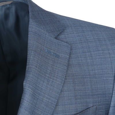 Canali Notch Lapel Milano Suit in Sky Blue Lapel