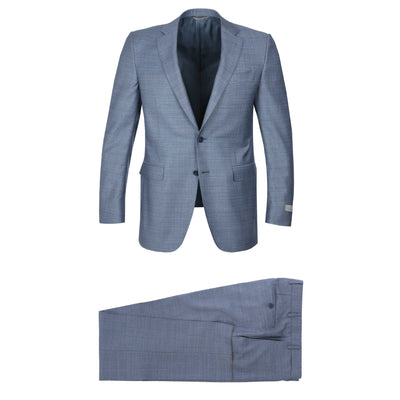 Canali Notch Lapel Milano Suit in Sky Blue