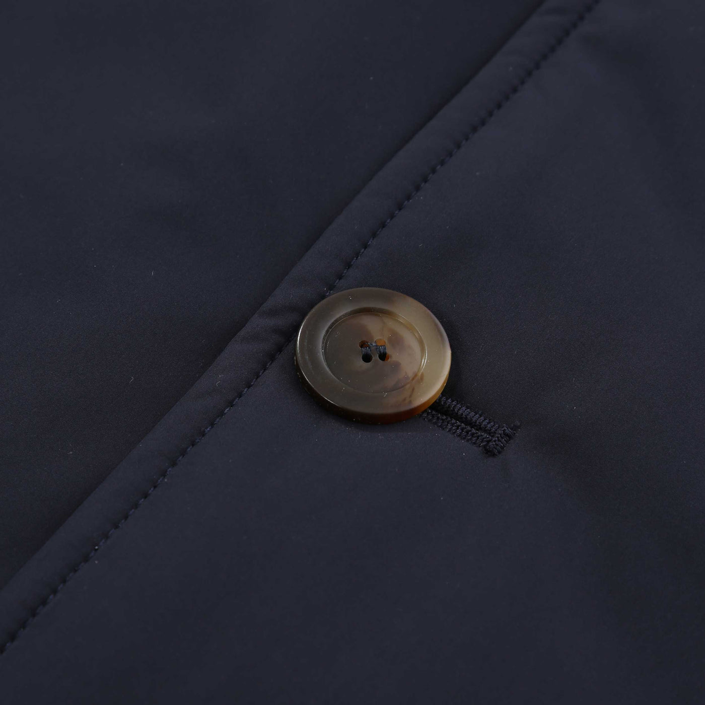 Canali Rain Coat in Navy Button