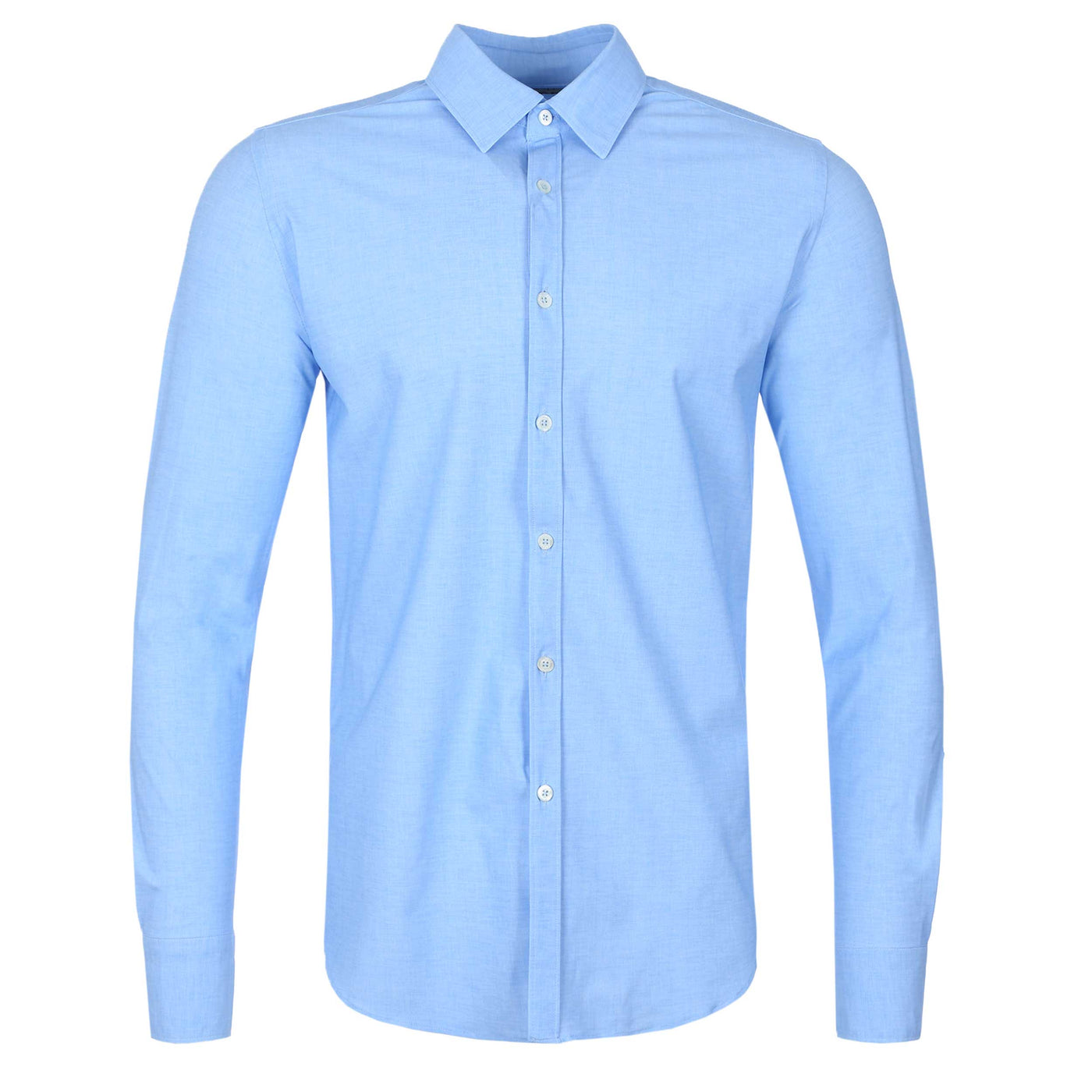 Canali Stretch Polymide Shirt in Sky Blue