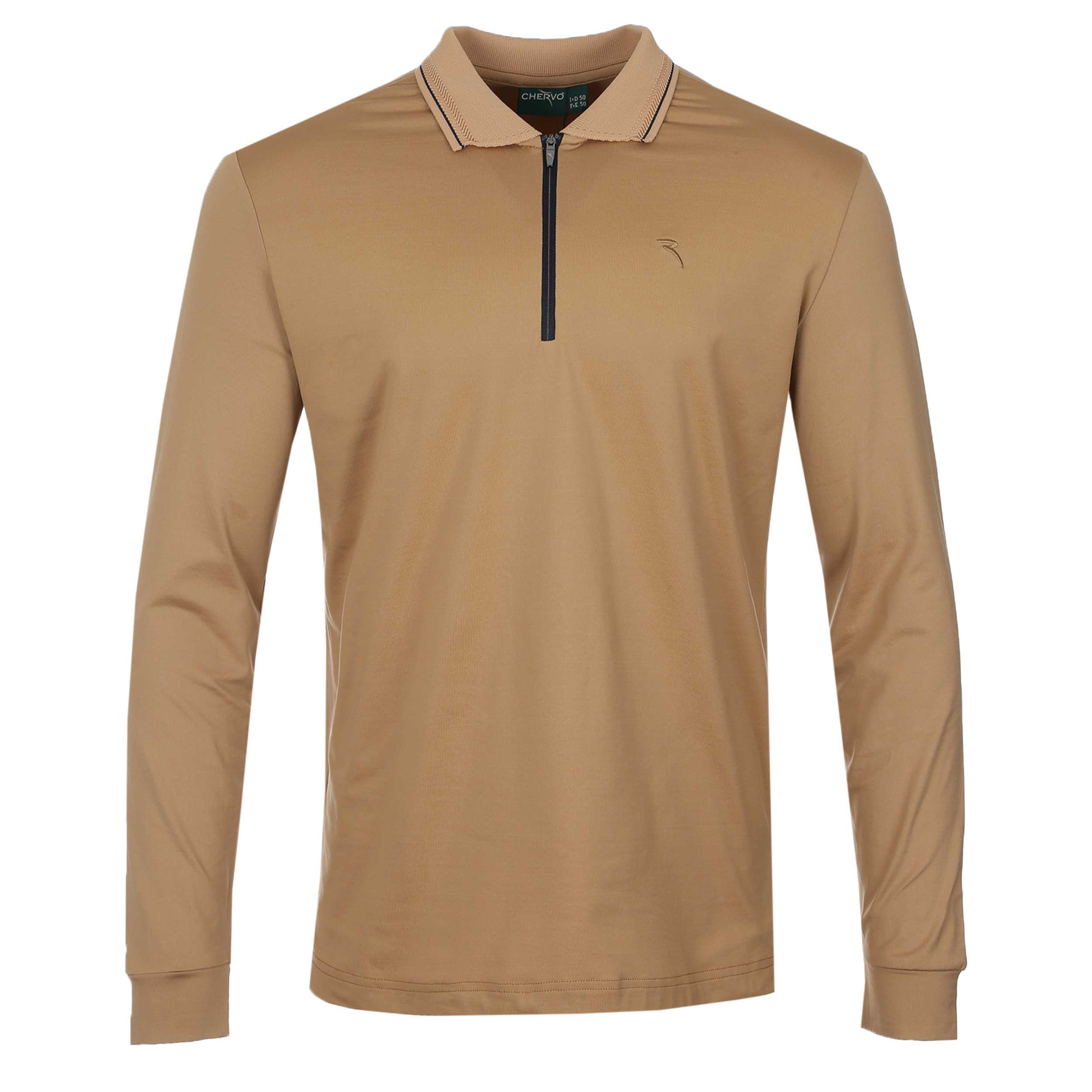 Chervo Avanzo LS Polo Shirt in Camel