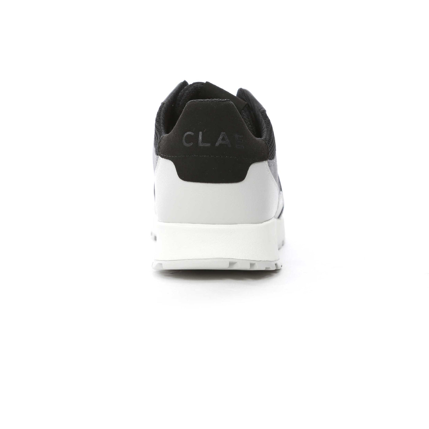 Clae Joshua Trainer in Quiet Grey Black Heel
