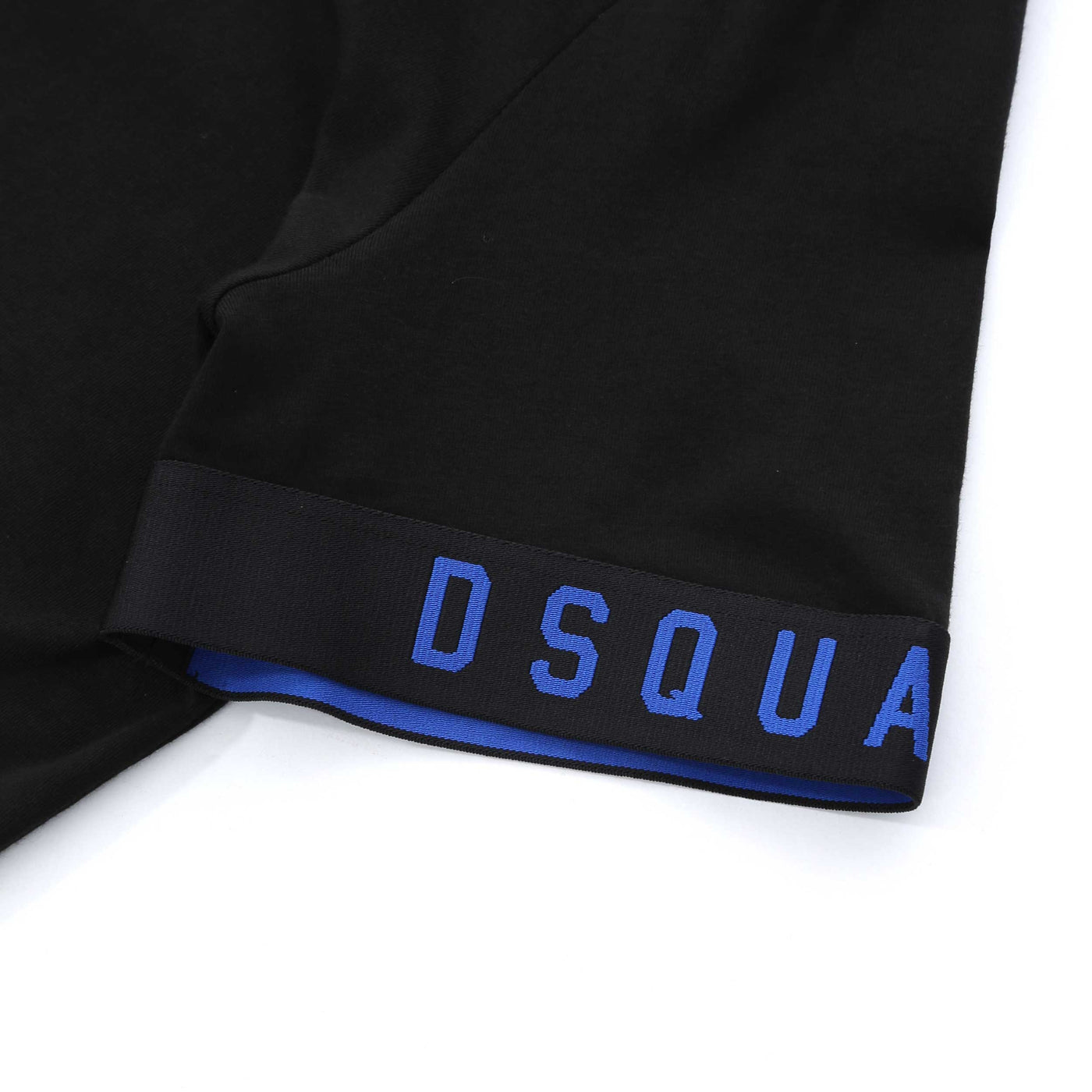 Dsquared2 Arm Band Logo T Shirt in Black Blue Cuff