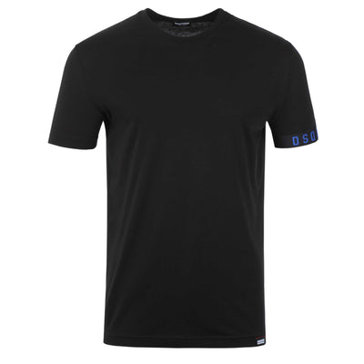 Dsquared2 Arm Band Logo T Shirt in Black Blue