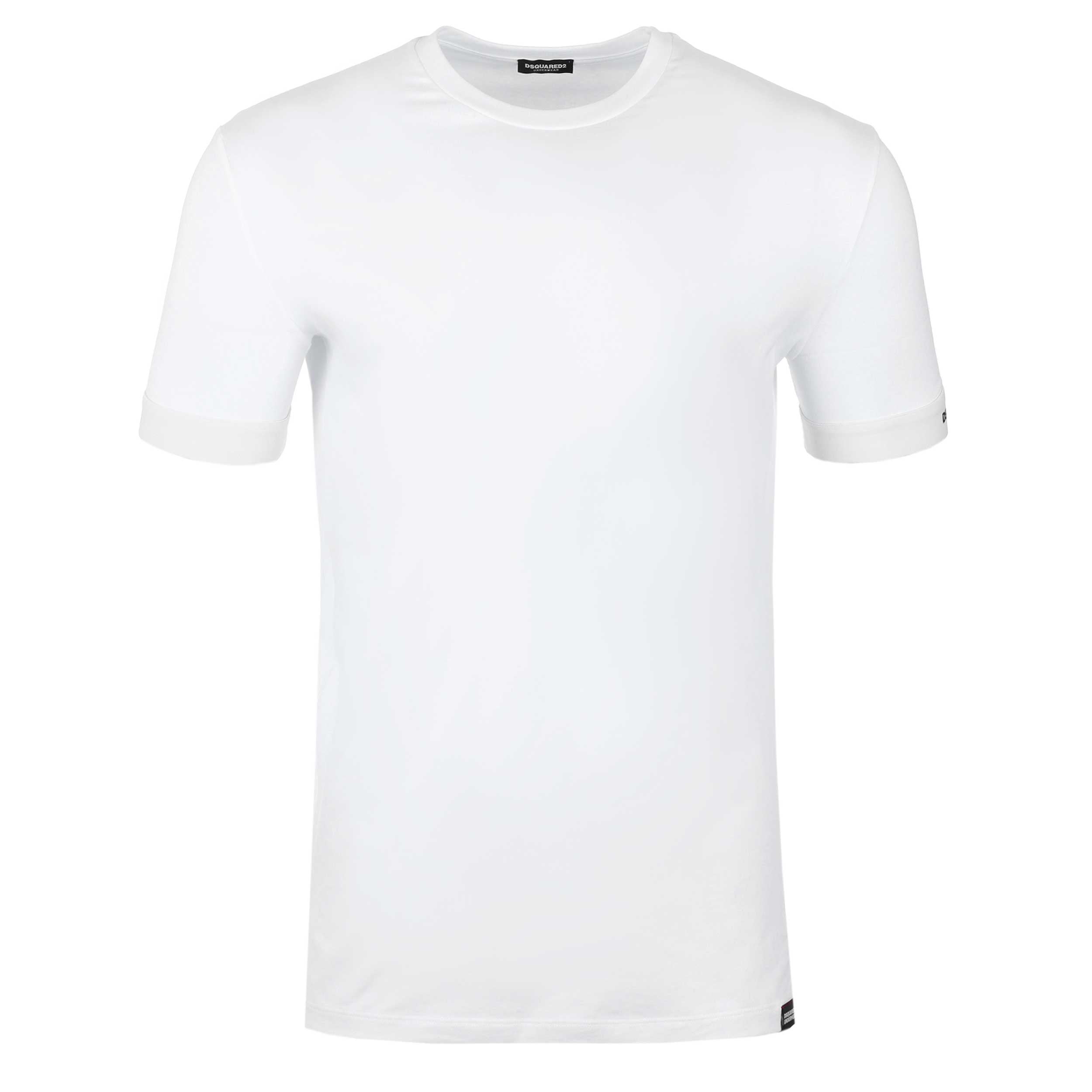 Dsquared2 Stand Out DSQ Logo T Shirt in White