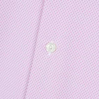Eton 4 Way Stretch Shirt in Pink Button