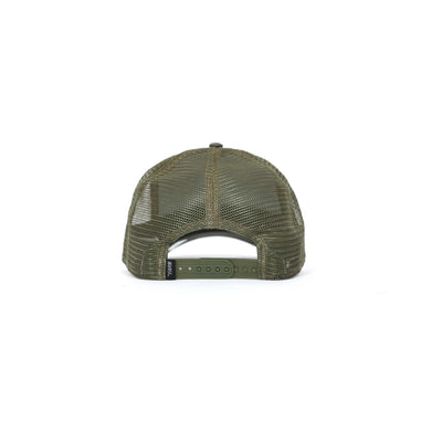 Goorin Bros The Lone Wolf Trucker Cap in Khaki Back