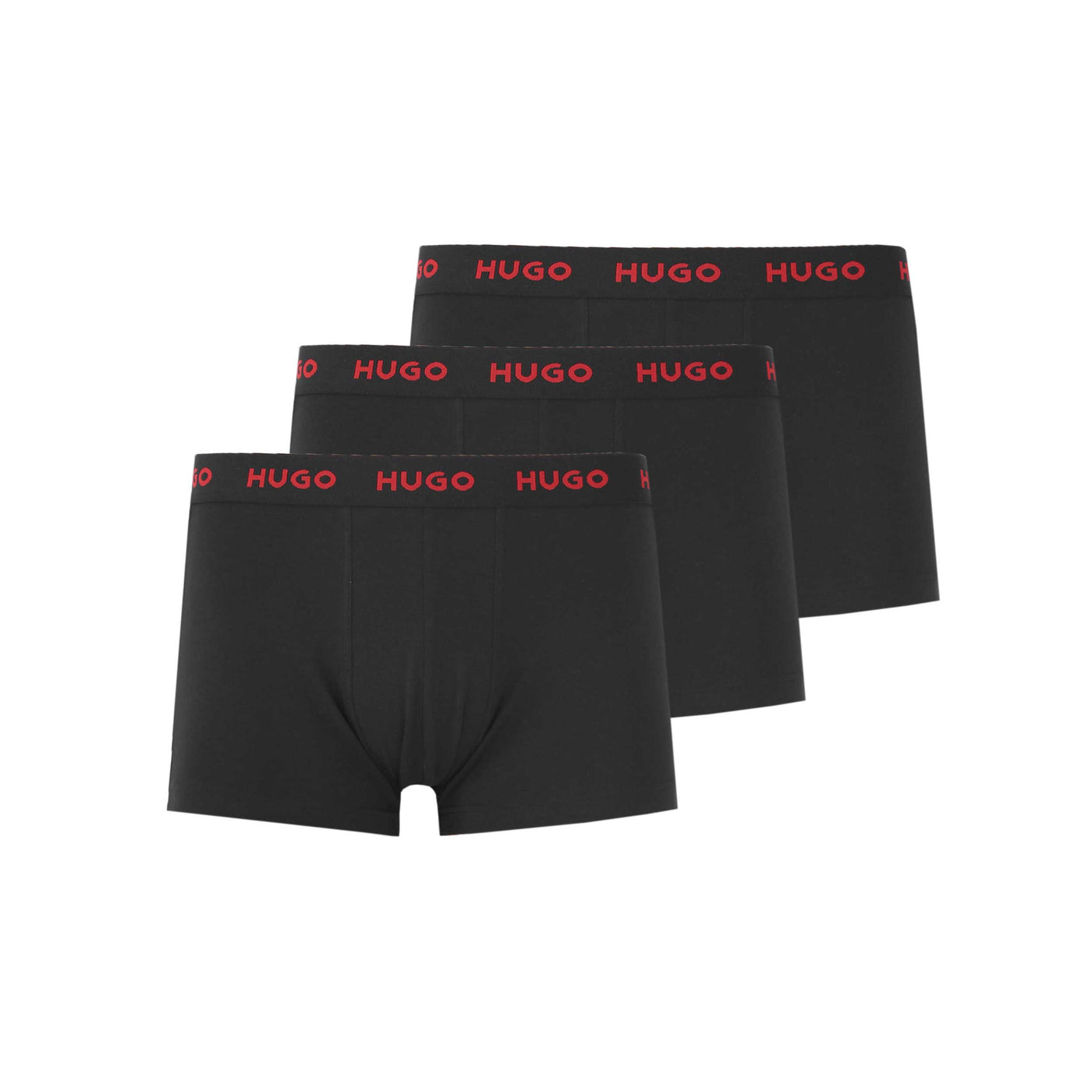 HUGO Trunk Triplet Pack Underwear in Black