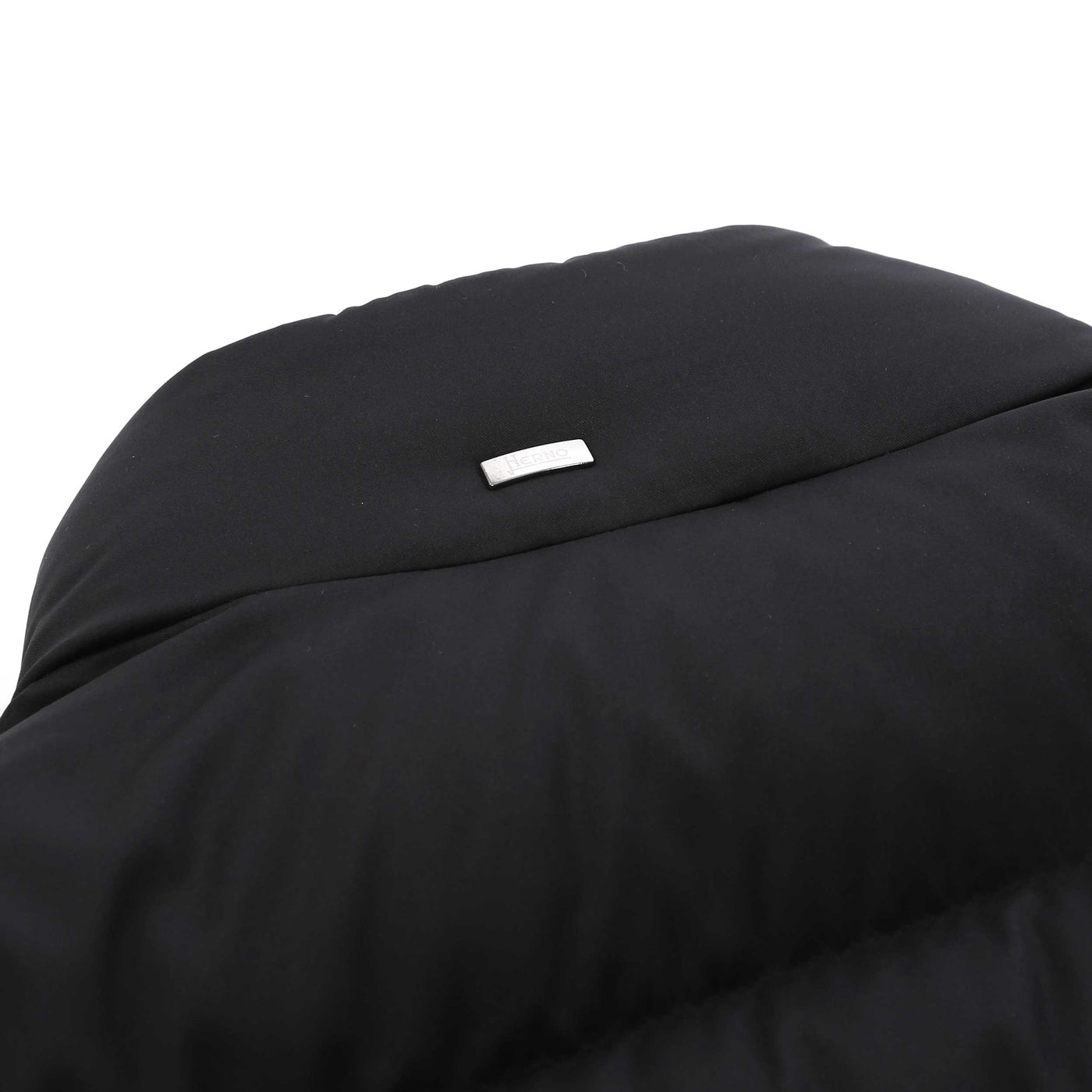 Herno Bomber Arendelle Con Collo Fau Jacket in Black Logo