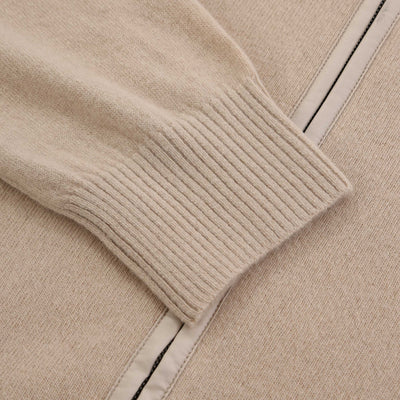 Herno Cardigan In Maglia Con Dettagli Knitwear in Chantilly Cuff