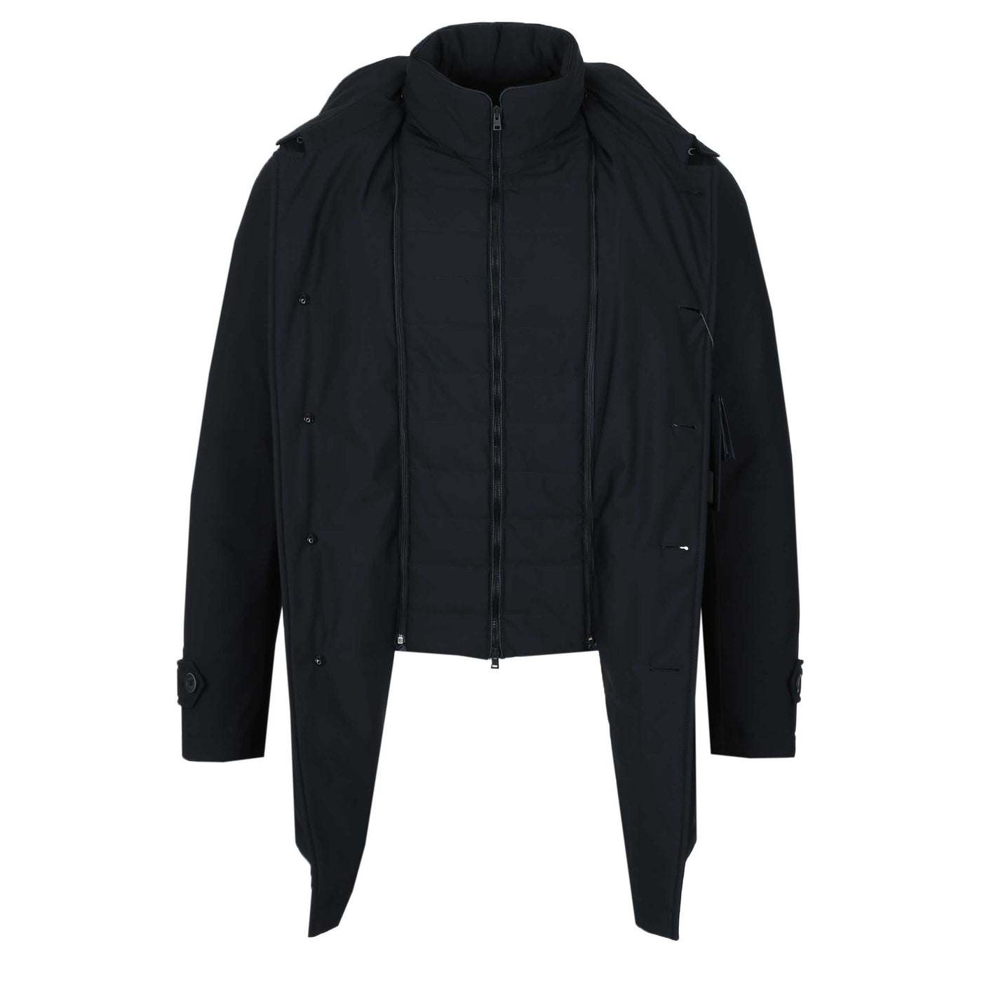 Herno Impermeabile Washington Jacket in Navy Open