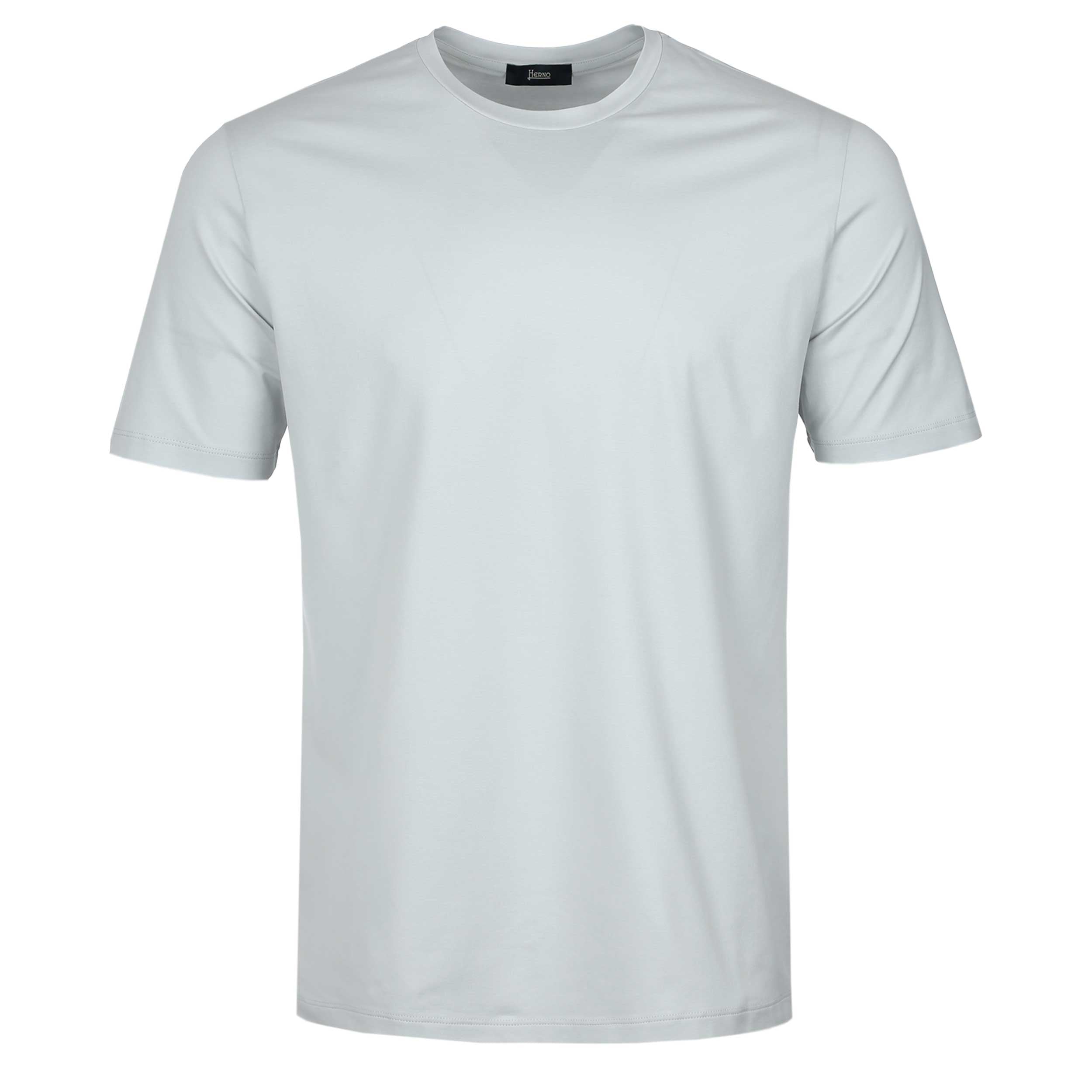 Herno Jersey Stretch T-Shirt in Silver Grey